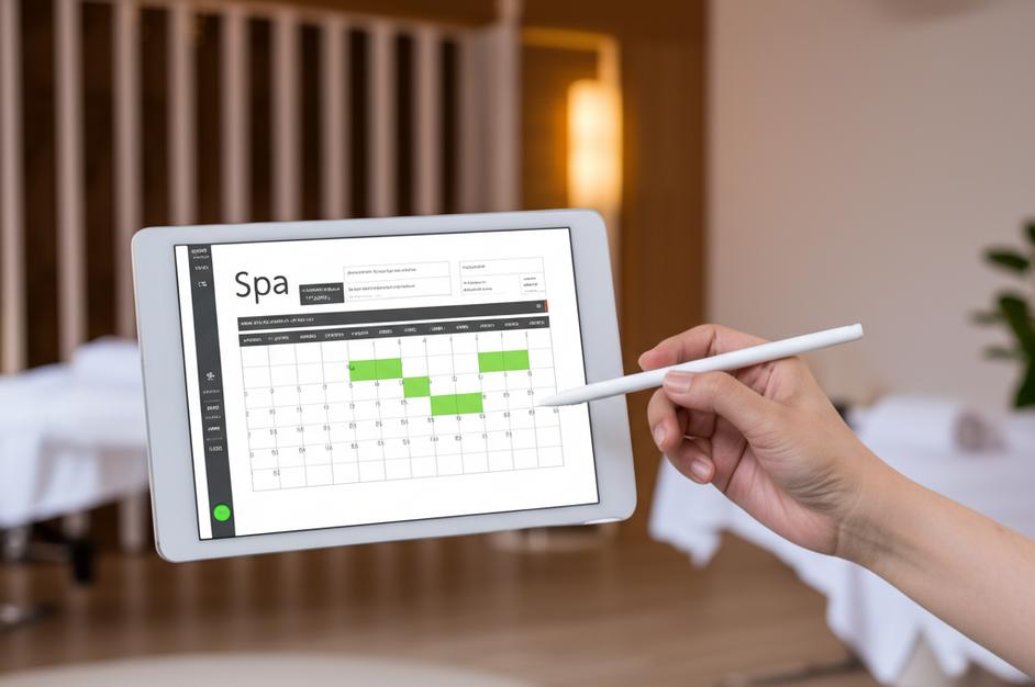 Phần mềm quản lý spa miễn phí trên tablet.