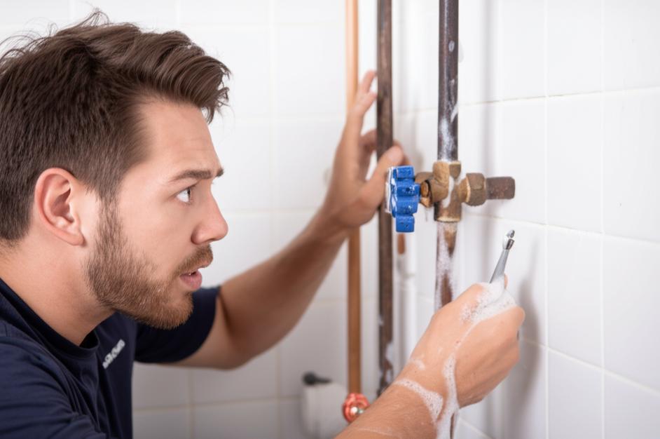 Kiểm tra rò rỉ gas bằng xà phòng.