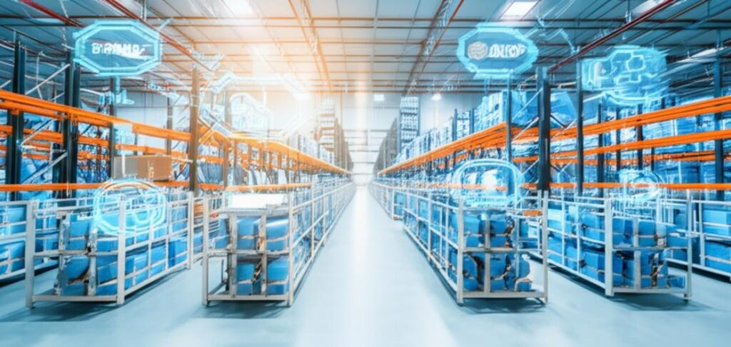 Kho hàng thông minh hiện đại.