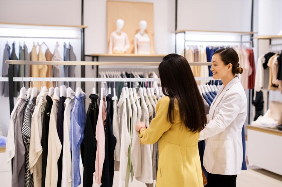 Cửa hàng thời trang thu hút khách hàng