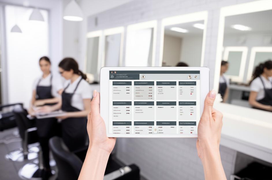 Phần mềm quản lý đặt lịch salon tóc giao diện trực quan.