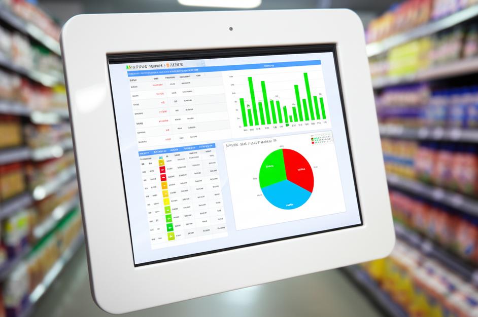 Giao diện phần mềm quản lý giá siêu thị.