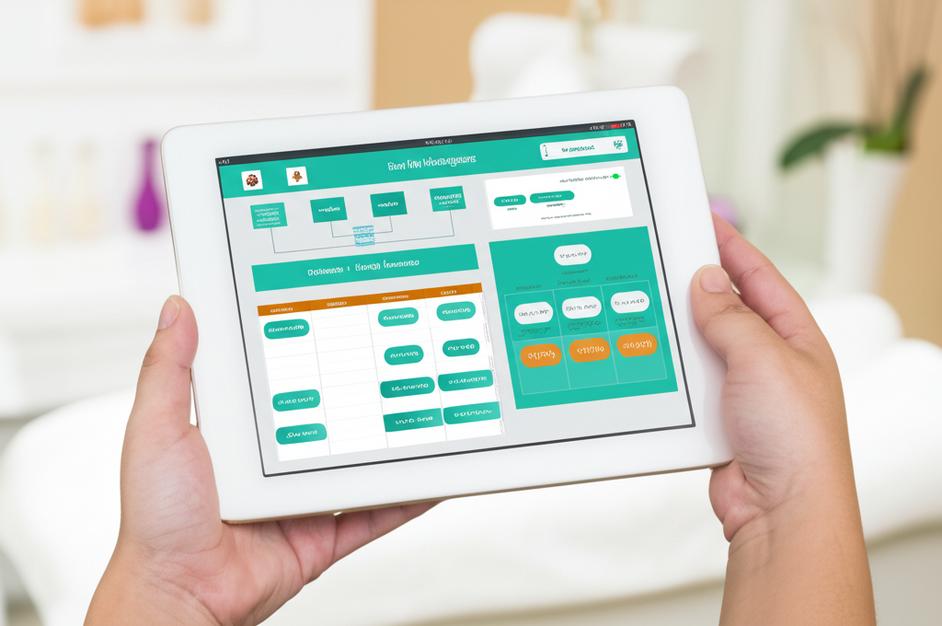 Phần mềm quản lý spa mini miễn phí trên máy tính bảng.