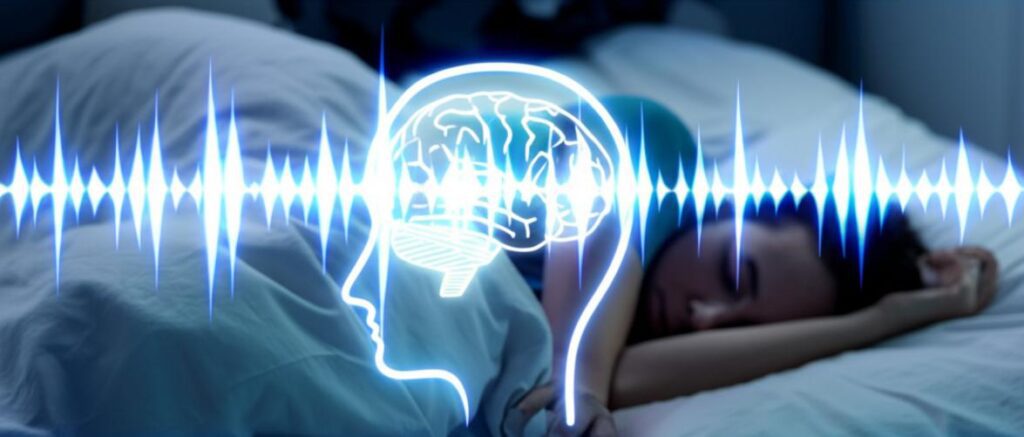 Người trằn trọc trên giường vì rối loạn giấc ngủ.