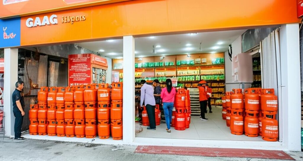 Cửa hàng bán gas chuyên nghiệp.