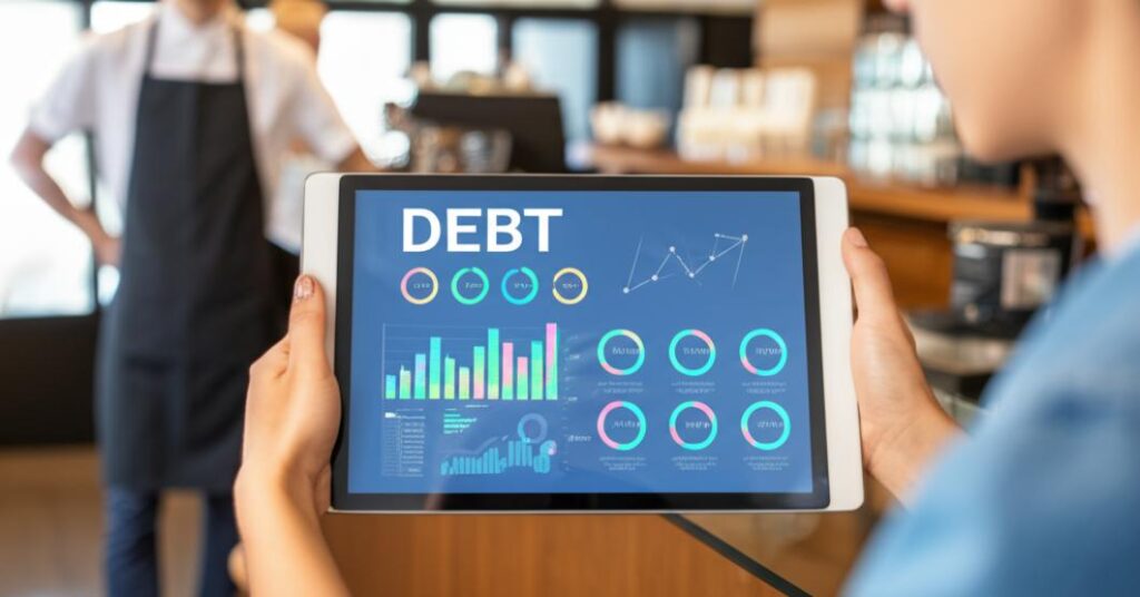 Phần mềm quản lý công nợ trên máy tính bảng tại quán cafe.