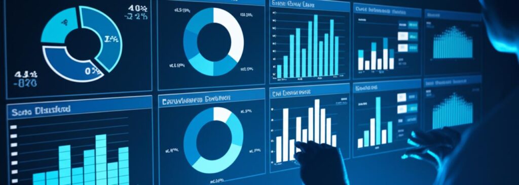 Dashboard phần mềm báo cáo bán hàng.