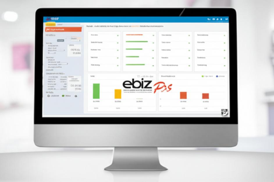 Giao diện phần mềm POS Ebiz trên máy tính.