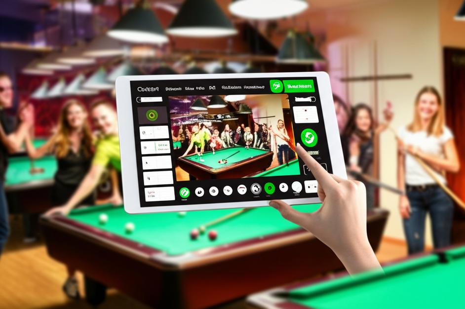 Giao diện phần mềm quản lý bida Ebiz.