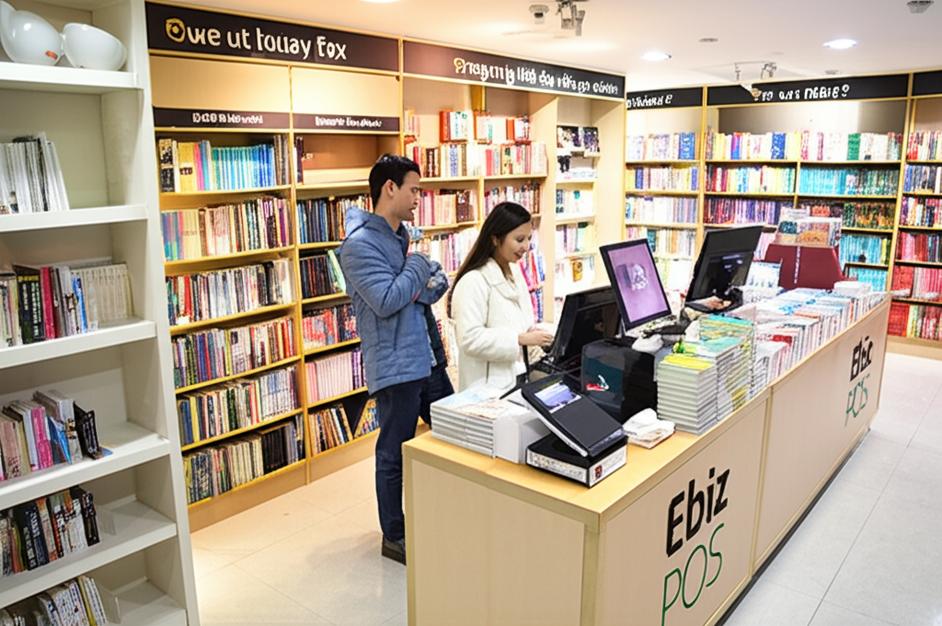 Phần mềm quản lý cửa hàng sách Ebiz được sử dụng tại cửa hàng sách.