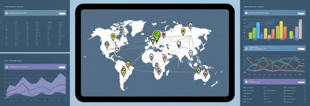 Giao diện phần mềm quản lý hệ thống phân phối.