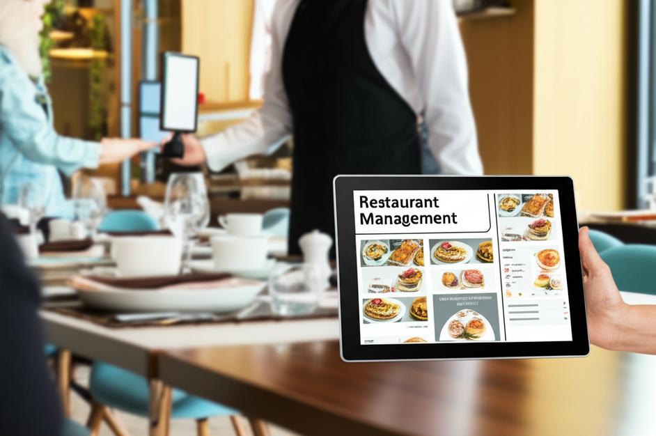 Phần mềm quản lý nhà hàng Pos Ebiz trên máy tính bảng.