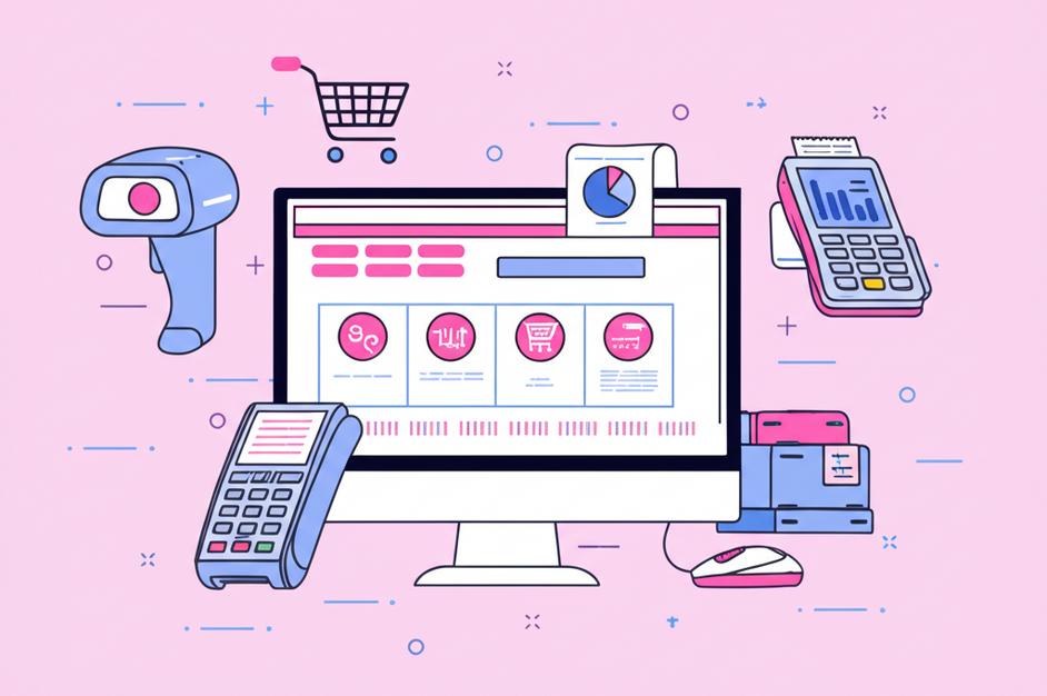 Giao diện phần mềm bán hàng trên máy tính.