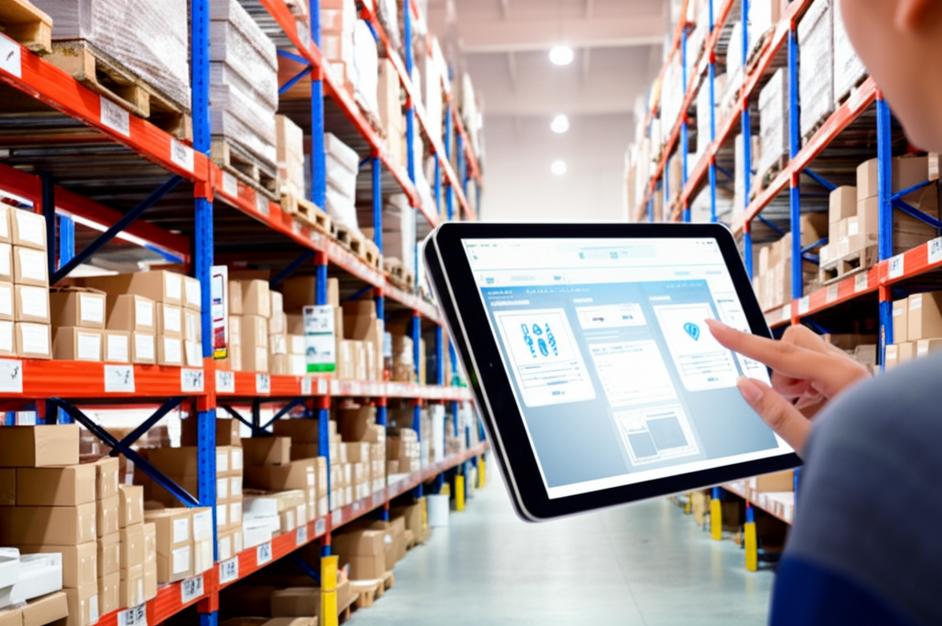 Kho hàng hiện đại và quy trình quản lý tồn kho hiệu quả.