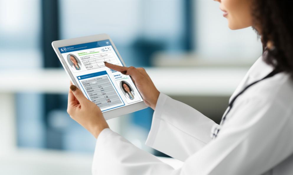 Giao diện phần mềm quản lý bệnh nhân clinic.