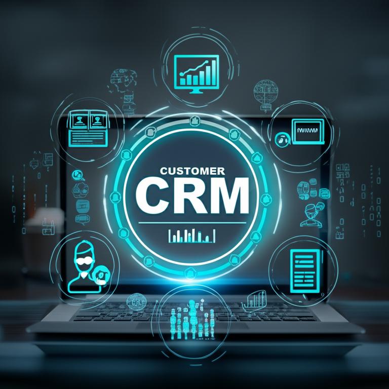 Hệ thống chăm sóc khách hàng (CRM) giúp quản lý thông tin và tương tác với khách hàng hiệu quả.