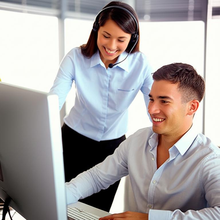 Nhân viên hỗ trợ khách hàng tận tâm.