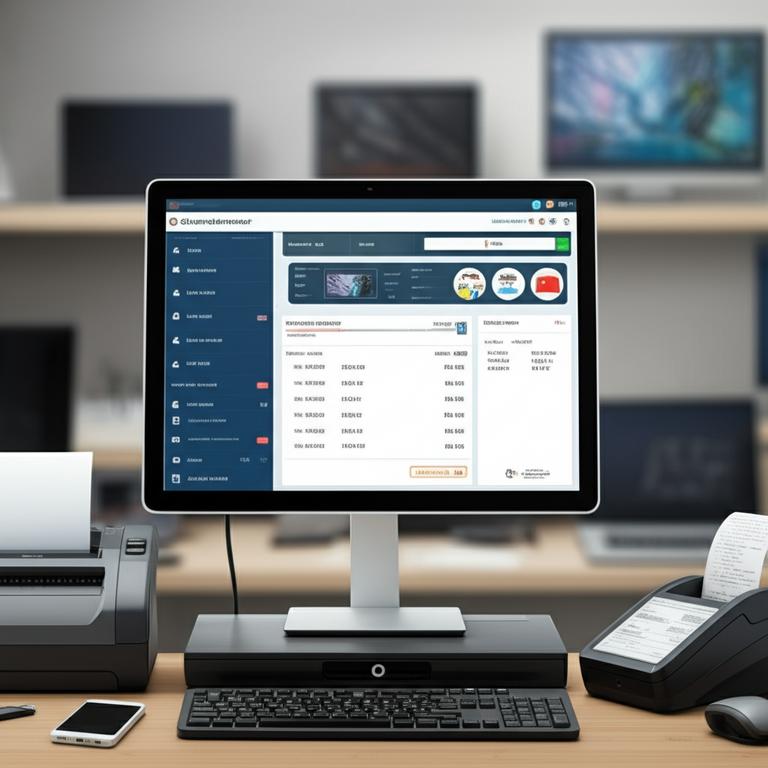 Hệ thống quản lý bán hàng điện máy hiện đại tại cửa hàng.