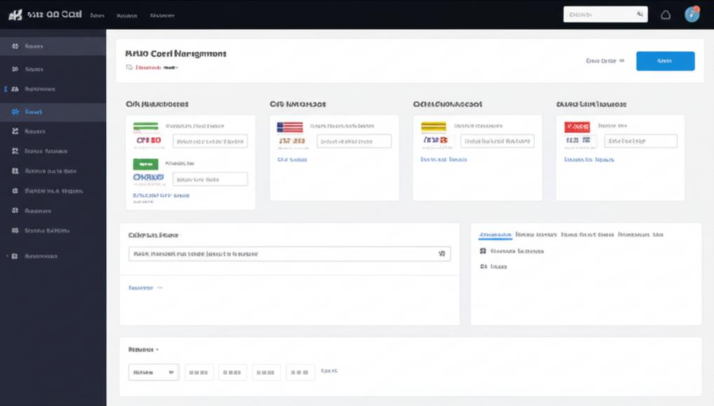 Giao diện phần mềm quản lý thẻ quà tặng.