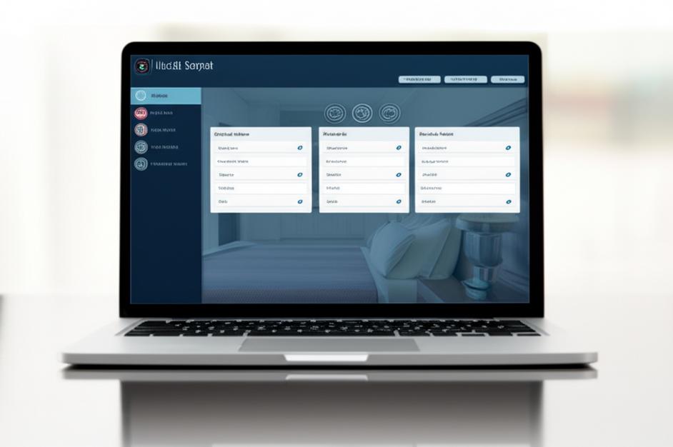 Giao diện phần mềm quản lý khách sạn đa ngôn ngữ.