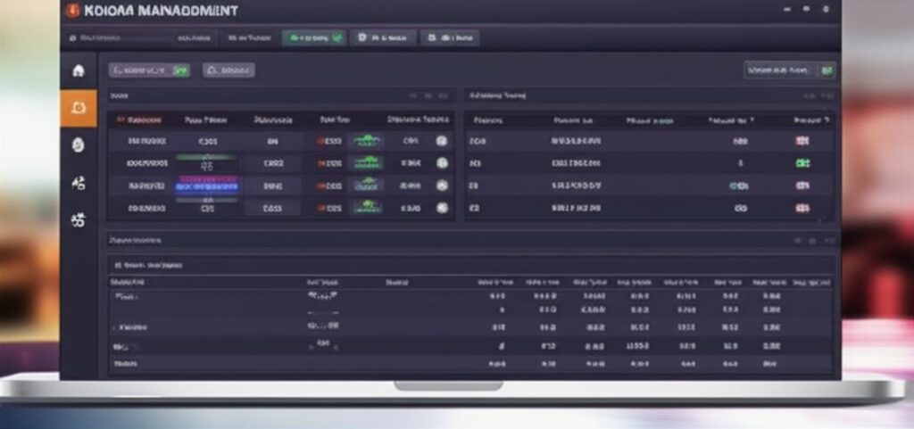 Giao diện phần mềm quản lý karaoke.