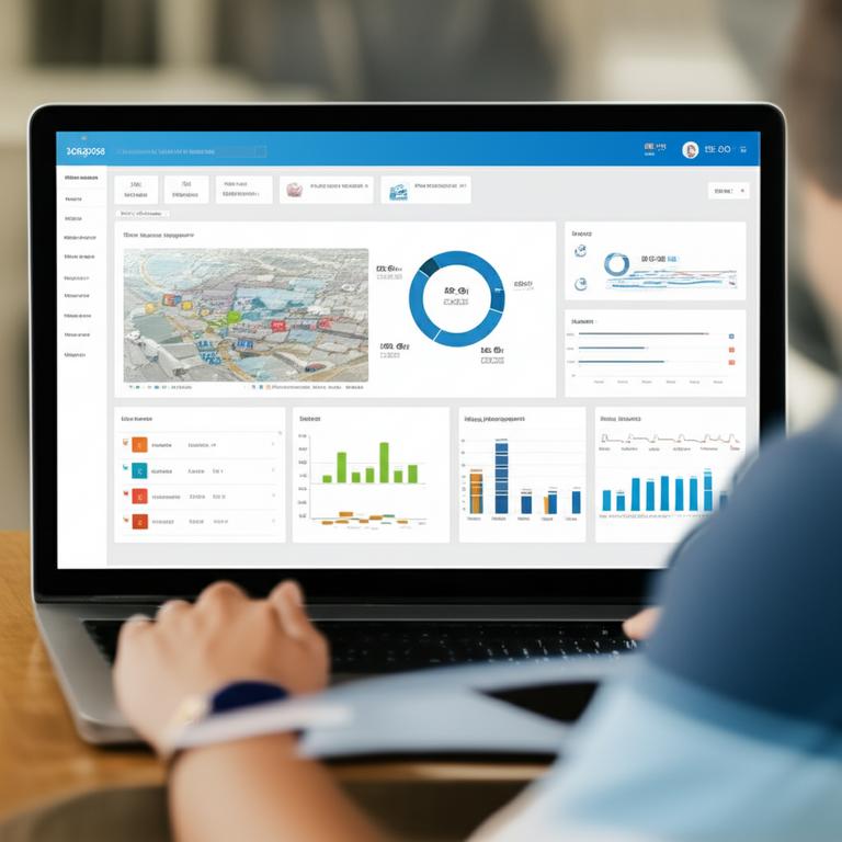 Giao diện phần mềm quản lý logistics.