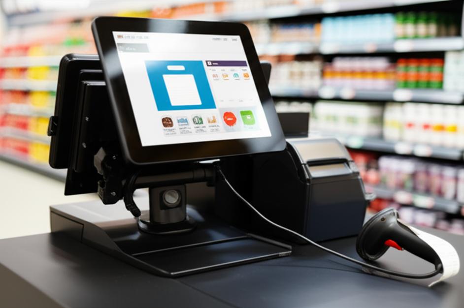Máy tính tiền POS hiện đại.