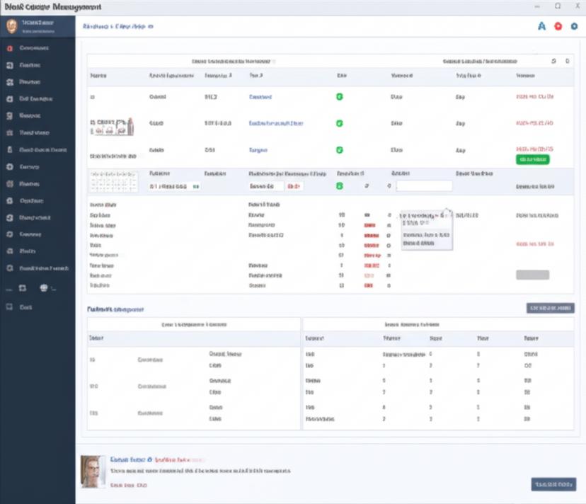 Giao diện phần mềm quản lý trung tâm y tế.