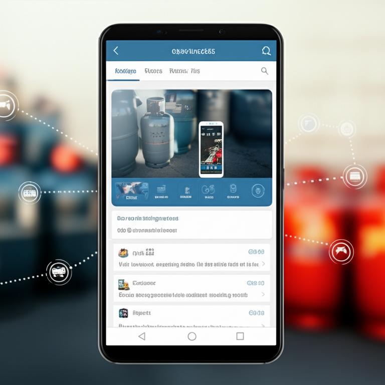 Ứng dụng quản lý bán gas trên điện thoại.