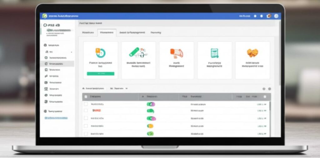 Giao diện phần mềm bán hàng online trực quan.
