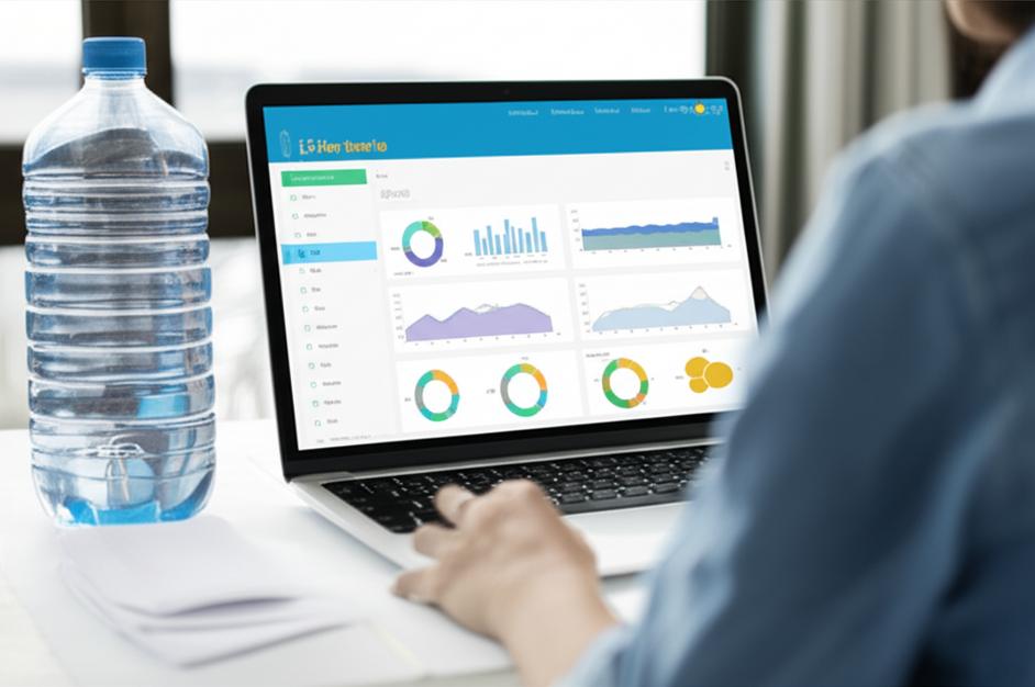 Giao diện phần mềm quản lý bán nước uống đóng bình.