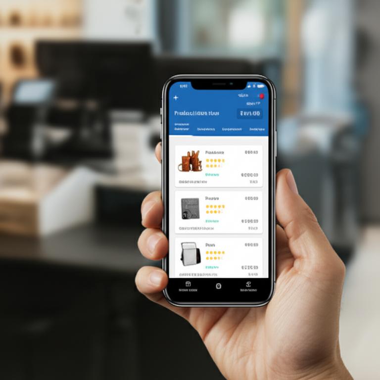 Giao diện phần mềm thu ngân app trên điện thoại.