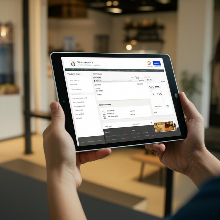 Giao diện phần mềm POS cho nhà nghỉ.