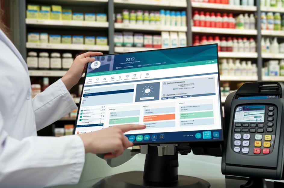 Giao diện phần mềm POS cho nhà thuốc.