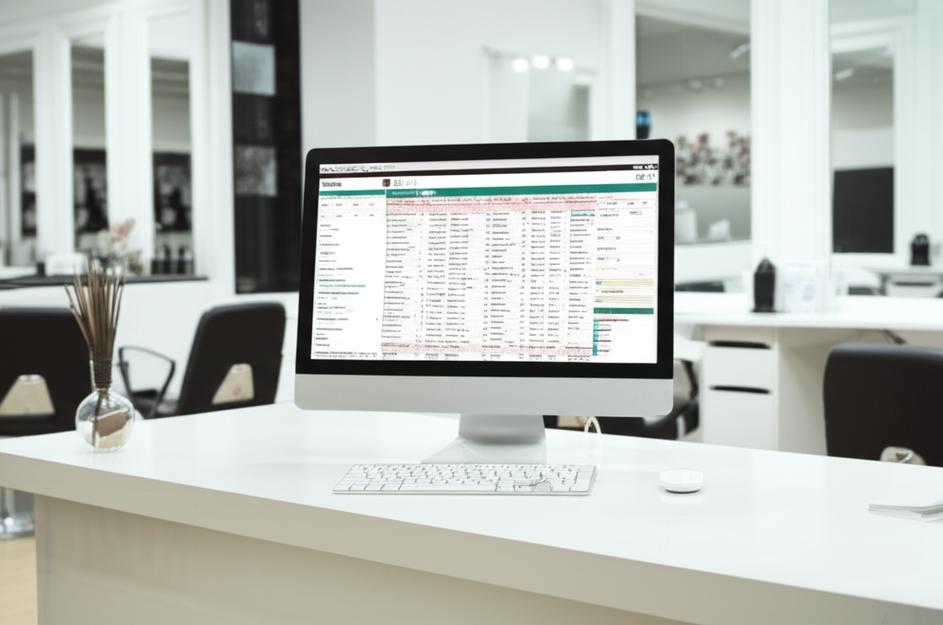 Giao diện phần mềm quản lý salon tóc.