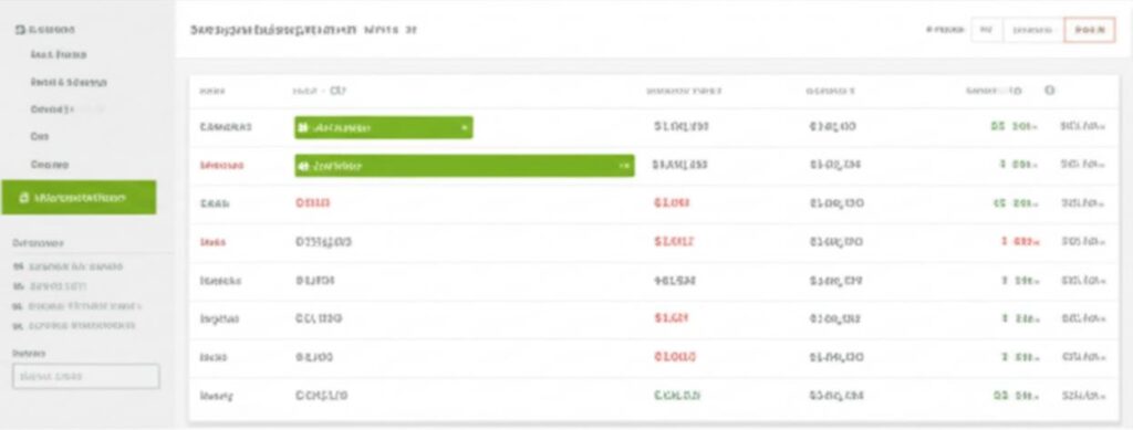 Giao diện phần mềm quản lý chuỗi siêu thị.