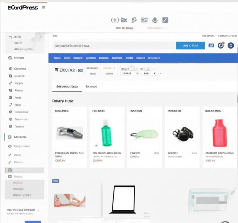 Giao diện phần mềm bán hàng WordPress tích hợp thanh toán.
