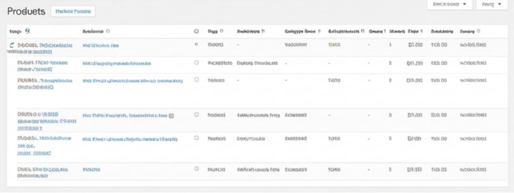 Giao diện quản lý sản phẩm trong plugin bán hàng WordPress.
