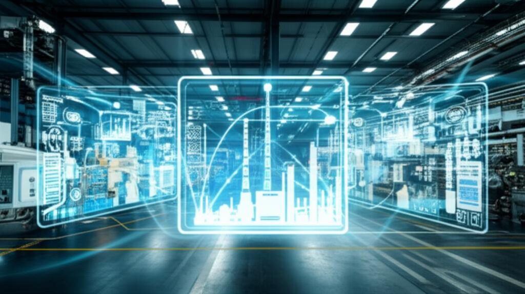 Bản sao số của nhà máy sản xuất kết nối IoT.