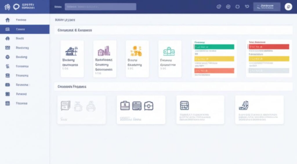 Giao diện phần mềm quản lý khách sạn ERP.