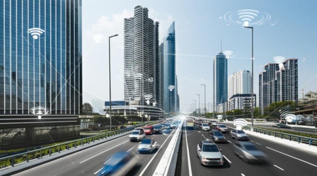 Hệ thống giao thông thông minh ứng dụng IoT.