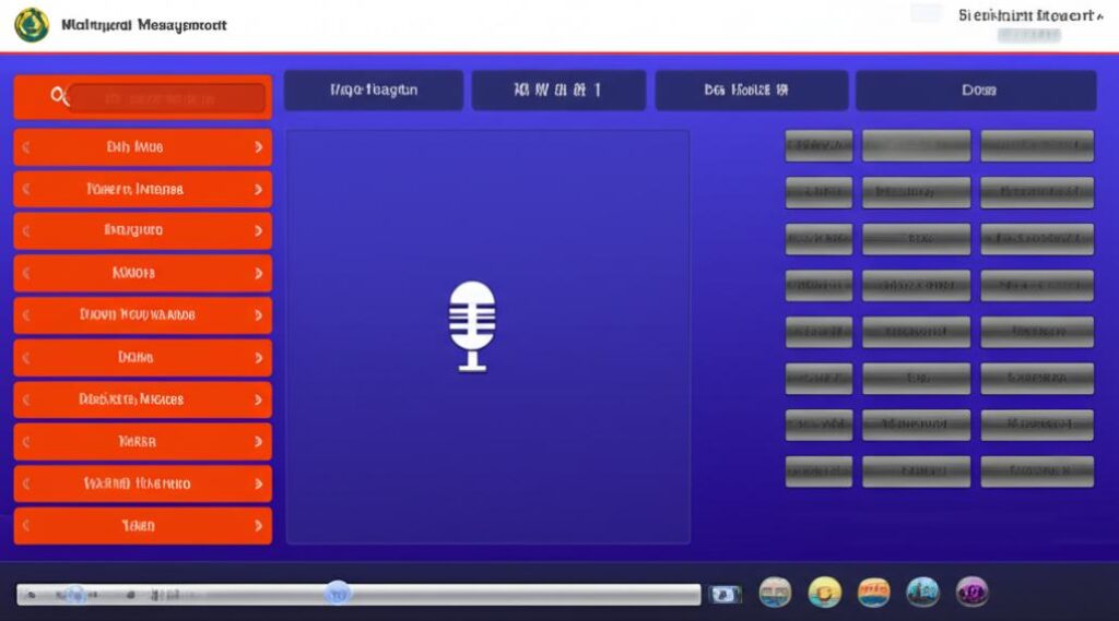 Giao diện phần mềm quản lý karaoke đa ngôn ngữ.