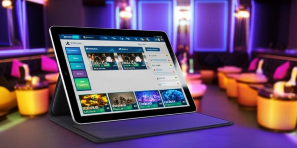 Giao diện phần mềm quản lý karaoke.