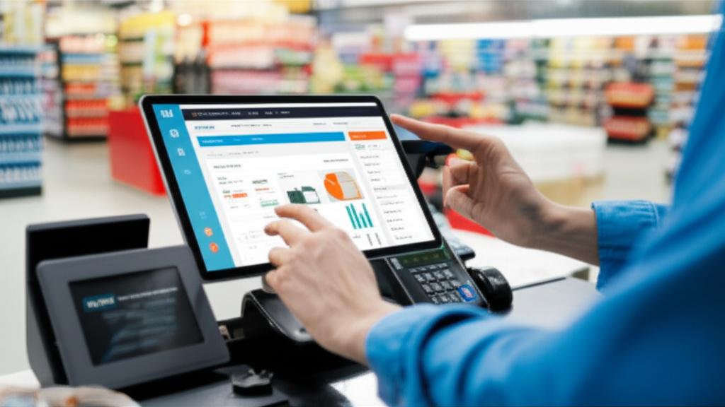 Cửa hàng sử dụng phần mềm offline trên máy tính bảng.