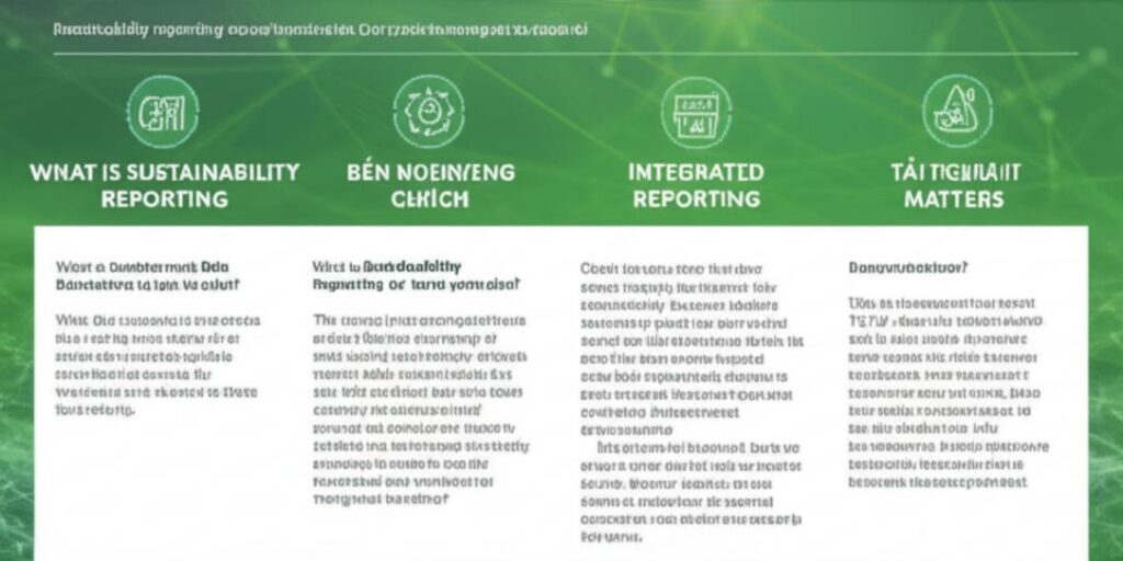 Infographic giới thiệu các chuẩn mực báo cáo bền vững doanh nghiệp phổ biến và lợi ích của chúng.