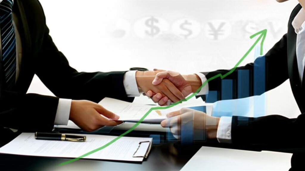 Cuộc đàm phán mua bán chuyên nghiệp, hai bên trao đổi và thảo luận.