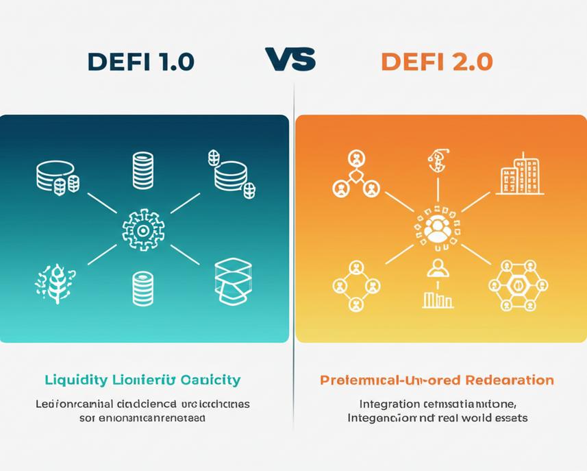 DeFi 1.0 vs DeFi 2.0: Sự Tiến Hóa Của Tài Chính Phi Tập Trung 1 DeFi 1.0 vs DeFi 2.0: Sự Tiến Hóa Của Tài Chính Phi Tập Trung