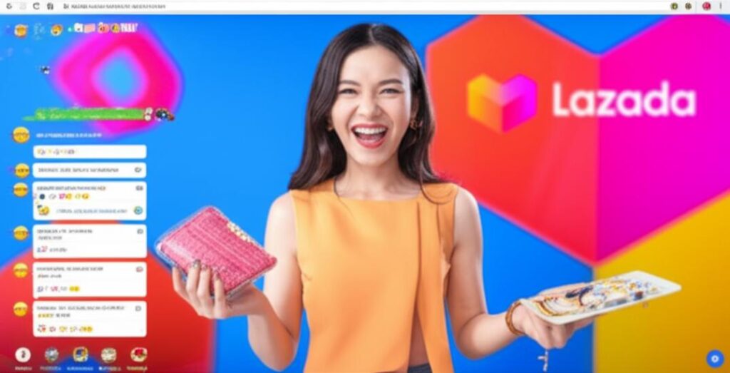 Bí quyết Livestream Bán Hàng Trên Lazada Thu Hút Khách Hàng Và Tăng Doanh Số 2 Người bán hàng livestream trên Lazada, giới thiệu sản phẩm với sự tương tác sôi nổi.