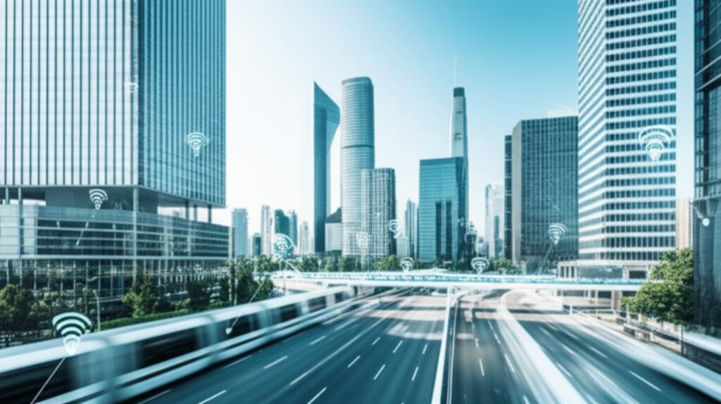 Thành phố tương lai thông minh với công nghệ IoT.