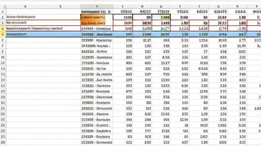 Giao diện Excel hiển thị bảng quản lý kho